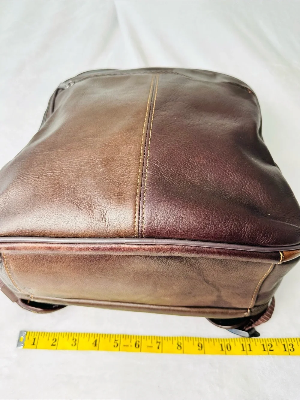 Kenneth Cole Reaction Full Grain Leather 16” Laptop Tablet Travel Backpack